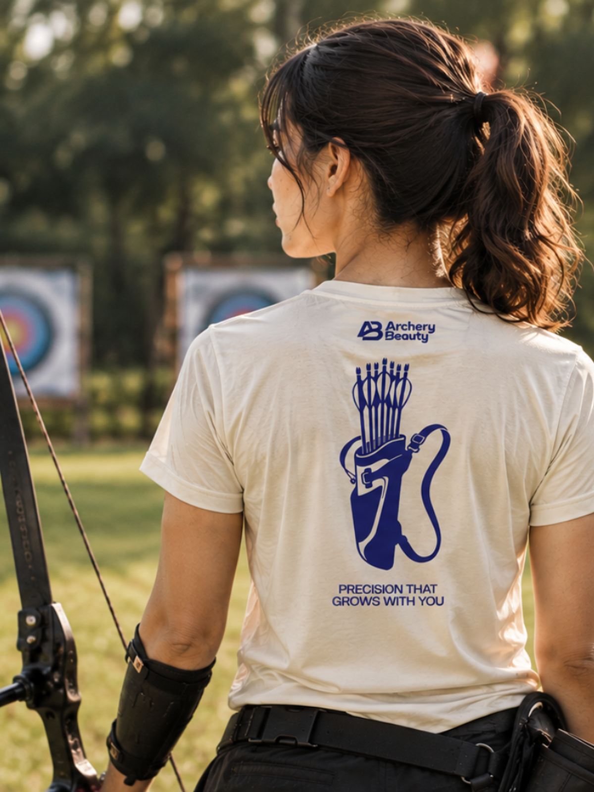 ArcheryBeauty Quiver Performance Shirt on Range Archer
