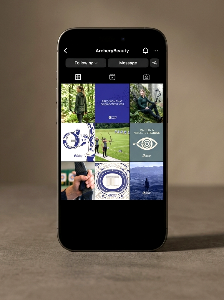 ArcheryBeauty Curated Social Media Experience on iPhone 16 Pro