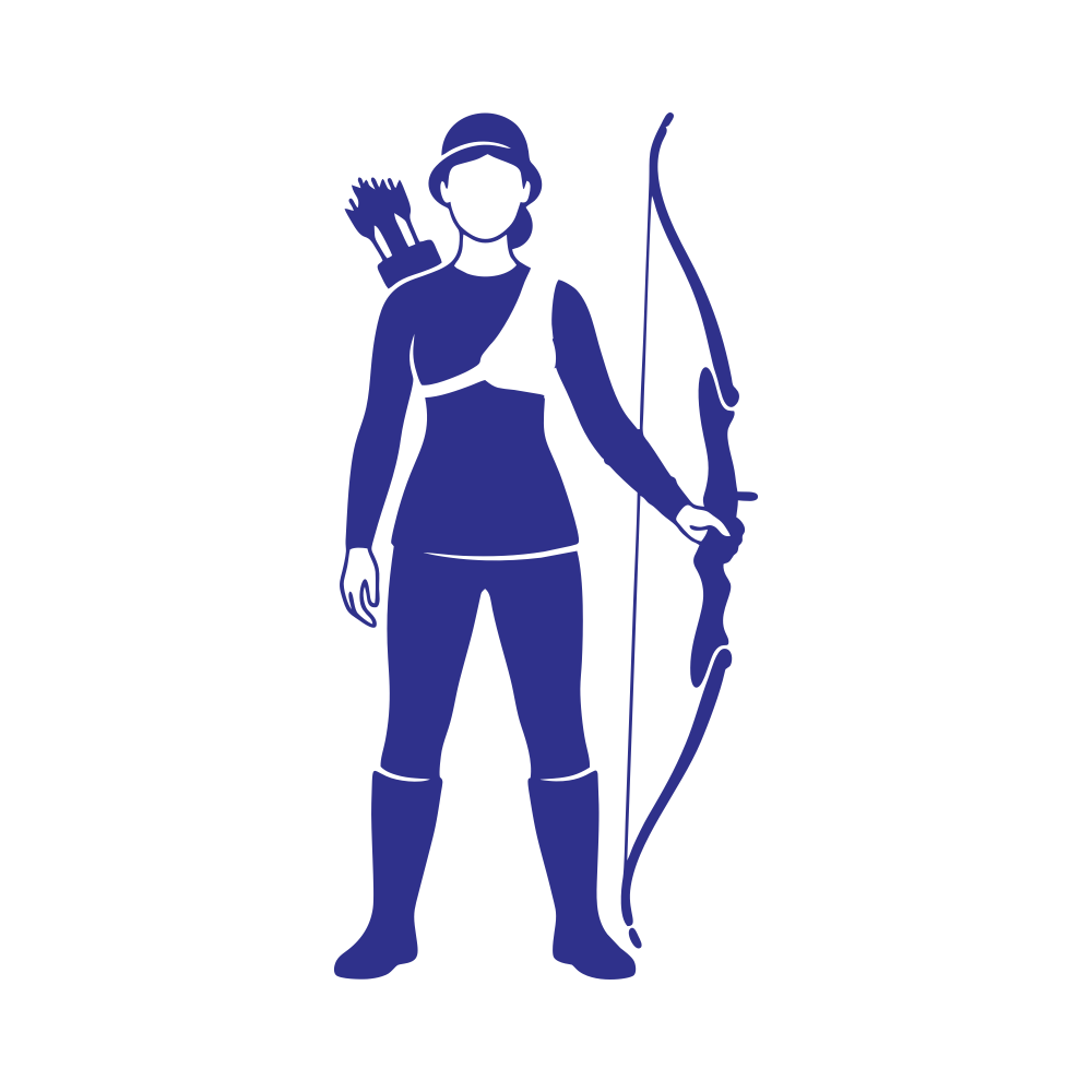 ArcheryBeauty Vector Specimen 06 in Deep Indigo