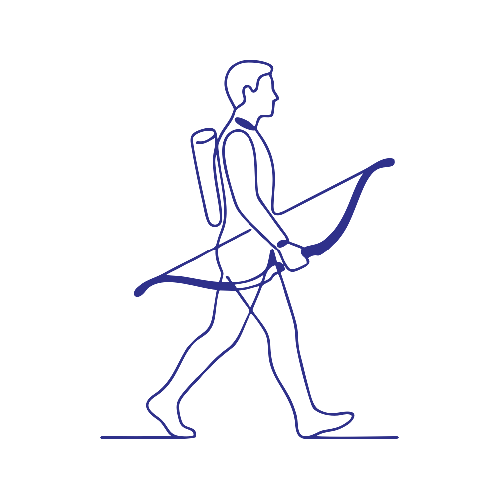 ArcheryBeauty Vector Specimen 07 in Deep Indigo