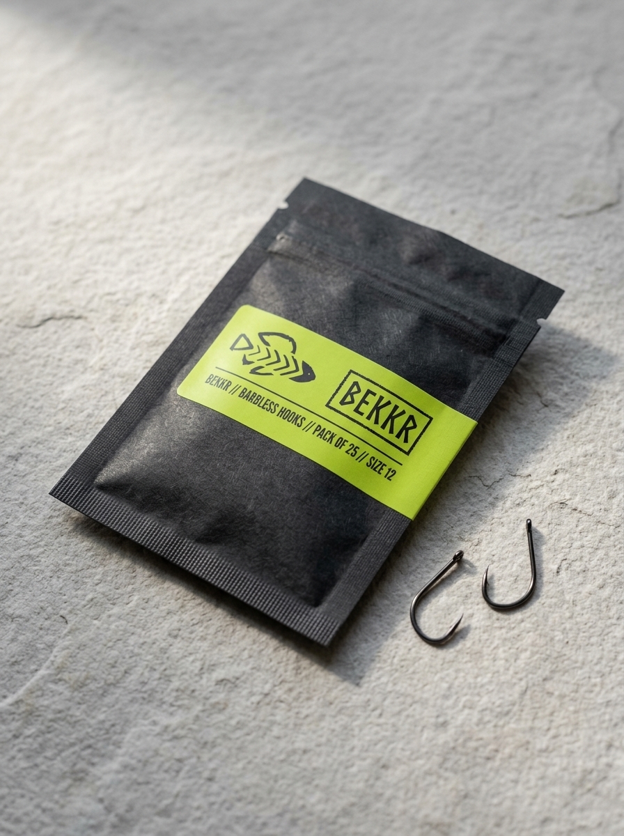 BEKKR Waterproof Foil Tear-Away Tackle Sachet with Lime Green Technical Seal Label