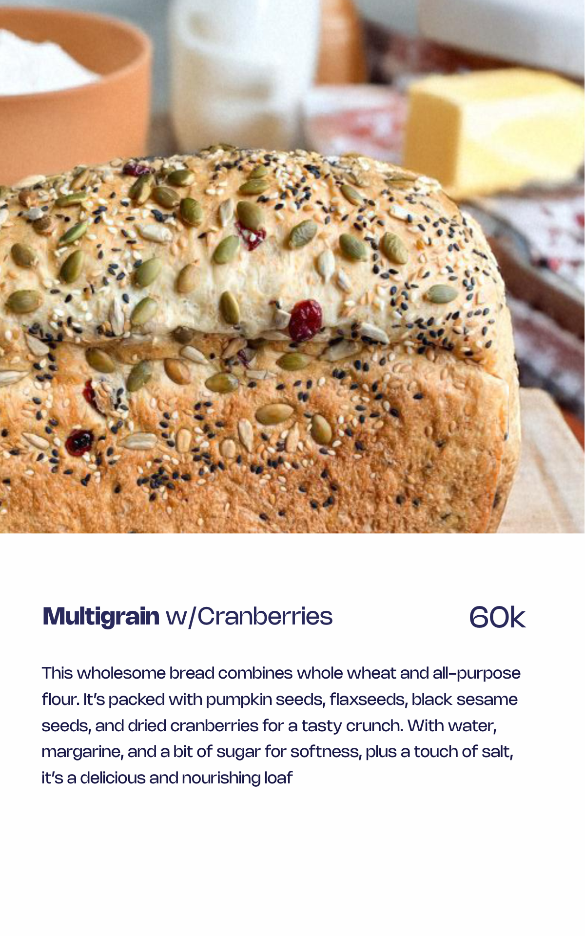Ovenly Daily Story · Multigrain w/ Cranberries 60k