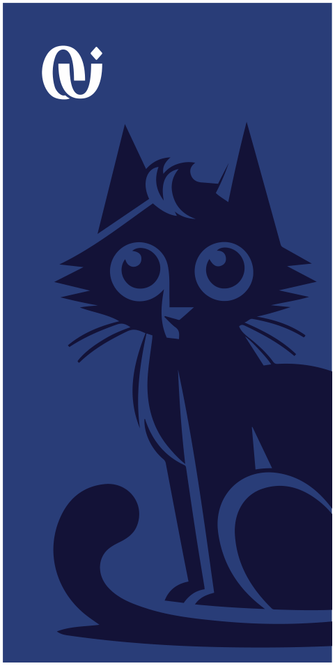 Ovenly Sentry Cat Card Reverse